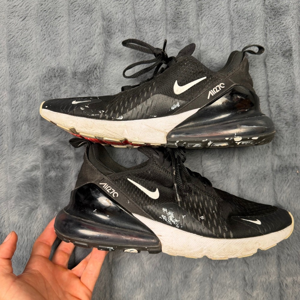 Nike Air Max 270 Black White Mens Running Shoes AH8050-002 Size 8.5